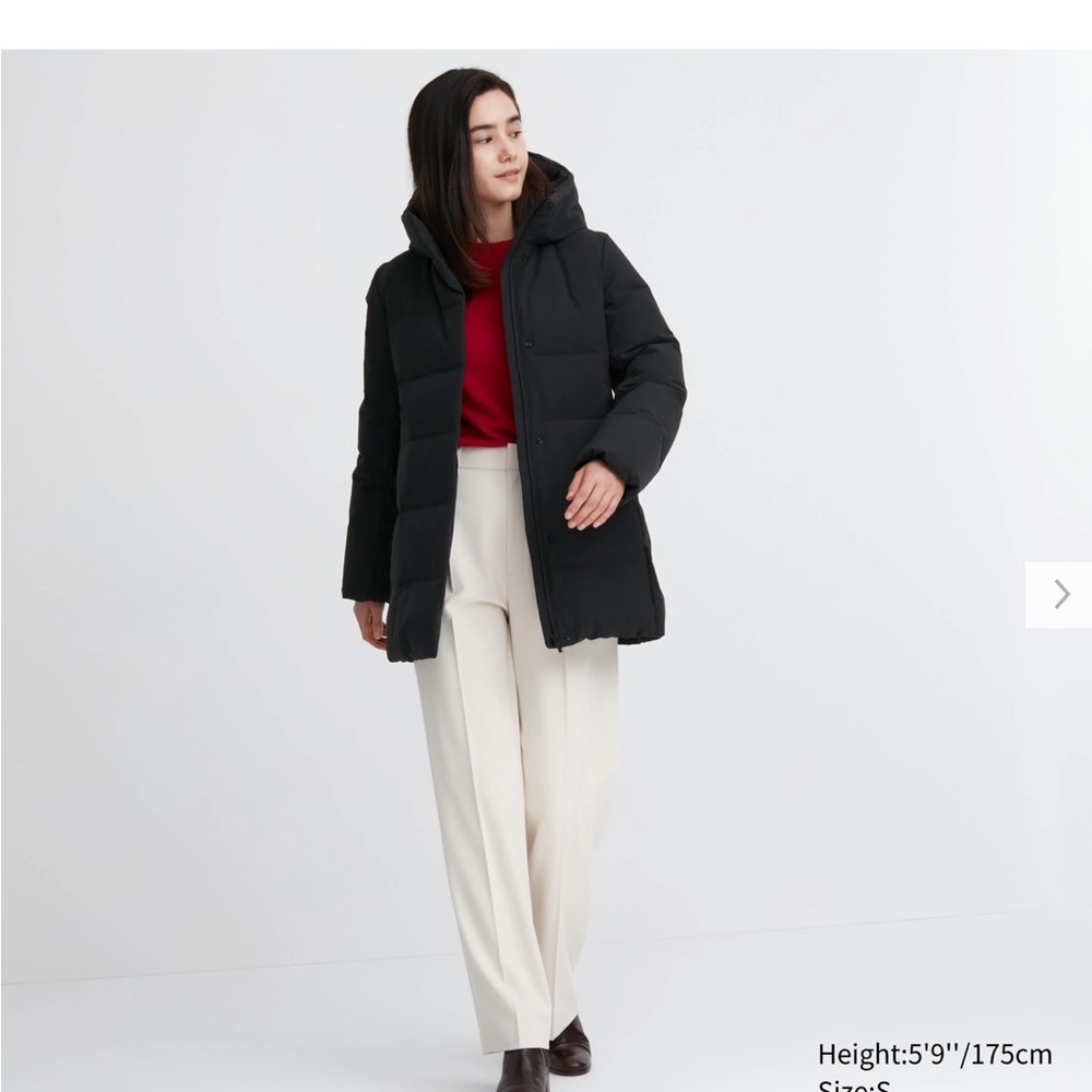 Uniqlo Seamless Down Short Coat Black XS BRAND NEW